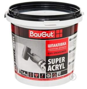 Шпаклівка BauGut Super Finish 1,4 кг